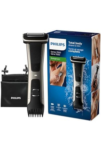 Philips Bodygroom BG7025/13 | Showerproof Groin & Body Trimmer | Body Shaver, 5-Length Adjustable Co