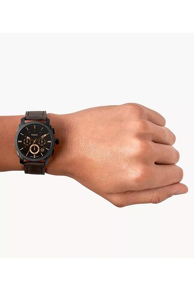 Fossil Men's Water Resistant Analog Watch FS4656 - 42 mm - Brown