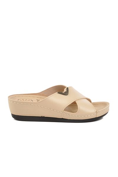 AYAKMOD Beige Anatomical Women's Slippers 15.047 Z