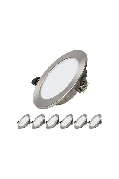 OEM Set de 10 spoturi LED încastrate, Dexnump ultraplate 265 V, 7 W, adâncime de instalare 25 mm, 75-95 mm inst.