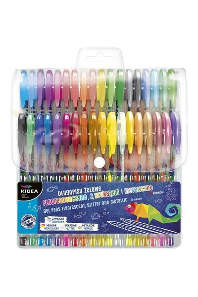 Kidea Set of 36 gel pens, Kidea, multicolor