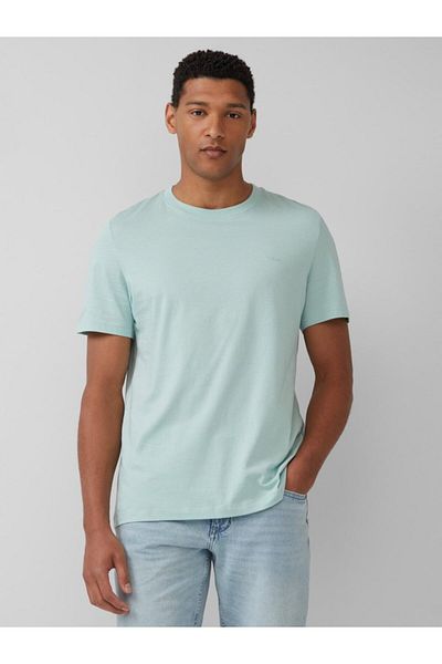 s.Oliver Men's Cotton T-shirt, Regular Fit, Crew Neck