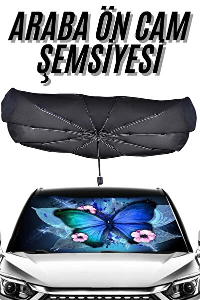 CT STONES Parasolar pliabil pentru mașină, tip umbrelă pentru parbriz