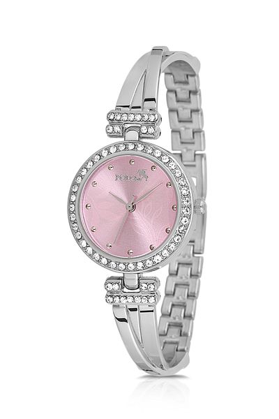 Polo Air Vintage Women Wrist Watch Silver Pink Color Pl-1534B4X