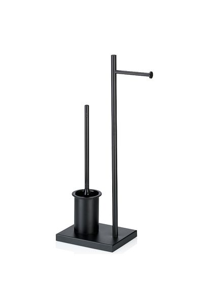 Kela Devin black metal toilet set 23.0x18.0x68.0cm