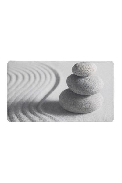 Saban Non-Slip Bath Mat – Plastic, Suction Cup, Stone Patterned Shower Mat, Anti-Slip Mat 70X40 cm