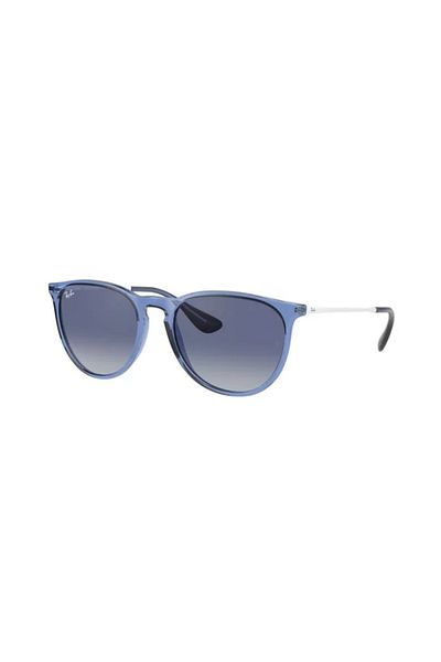 Ray-Ban Ray-Ban Erika RB4171 6515/4L – Ochelari de soare, Albastru Cristal, Lentile Gradient Albastru-Gri