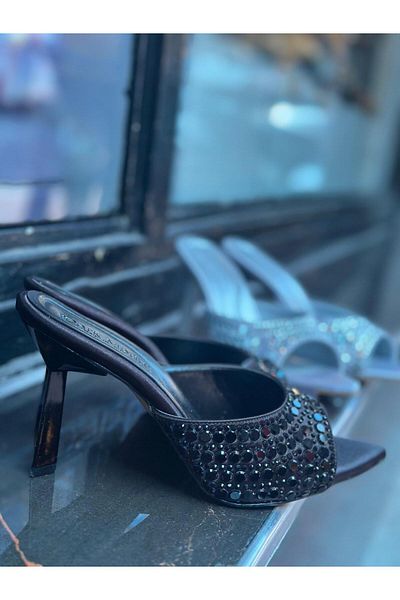 MİSS PARK MODA Stone Detail Women's Slippers