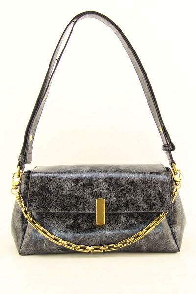 HNB Women's Dark Gray Soft Medium Shoulder Bag