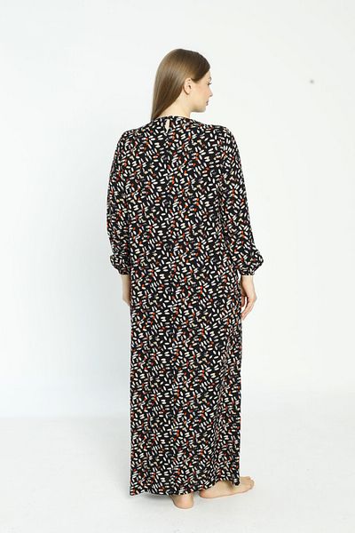 Juliet Deluxe Women's Plus Size Woven Viscose Fabric Long Sleeve Dress 33416