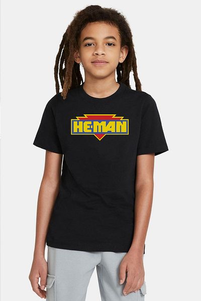 Tshirthane He Man Logo Black Kids Tshirt