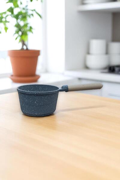 ALBETTO Granit Rafadan Yumurta Haşlama, Sos Tavası, Sütlük 14 cm 800ml