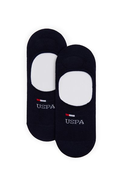 U.S. Polo Assn. Men's Navy Blue 2-Piece Ballerina Socks 50311356-Vr033