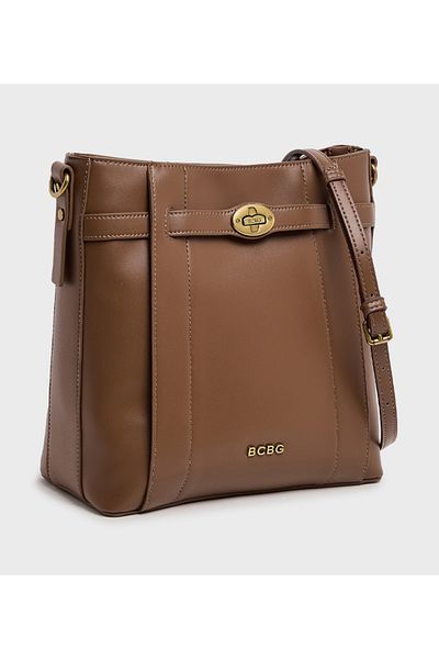 BCBG Grey Logo Detail Shoulder Bag