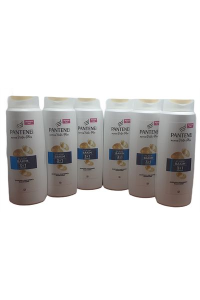Pantene Classic Care 3 in 1 (Shampoo + Conditioner + Care Cure) 625 ml X 6 Pcs