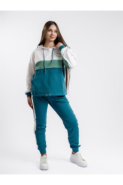 Bumbăcel Women's tracksuit with sweatshirt and long cotton pants