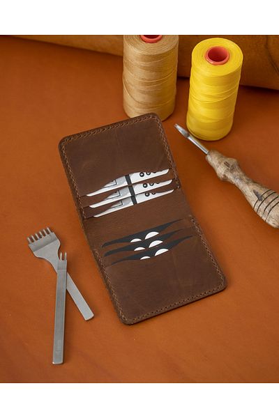 FocusDeri Handmade Men's Genuine Leather Leather Wallet