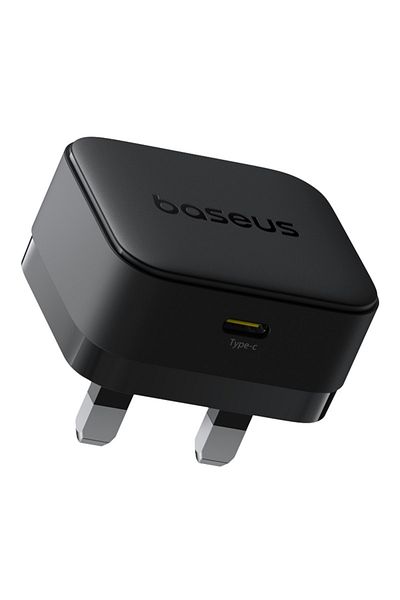 Baseus Palm 20W PD Type-C Fast Charging Wall Charger - Ultra Fast USB-C Charger With UK Plug - Black