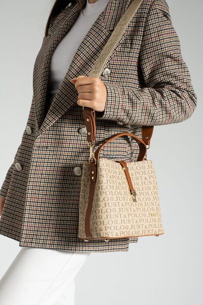 Just Polo JP حقائب كتف نسائية أصلية من Just Polo مناسبة للاستخدام اليومي متوس...