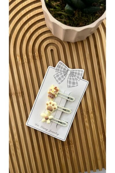 MBK GARDEN Baby Girl Cute 3-Piece Buckle Set