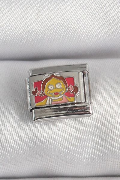 Celira Steel Silver Color Colorful Children's Embroidered Nomination