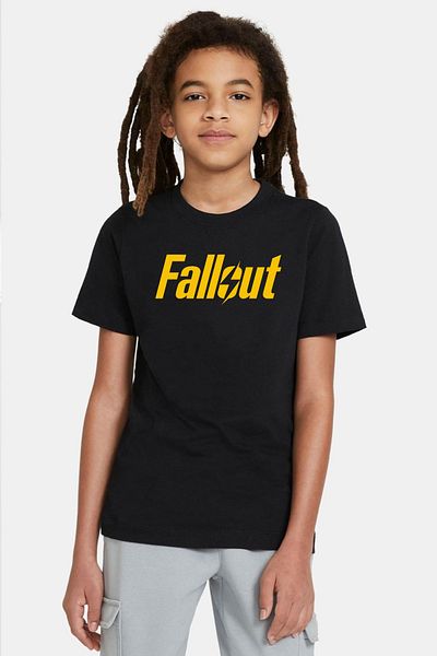 Tshirthane Fallout Lettern Black Kids Tshirt