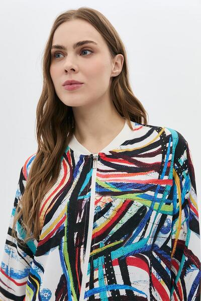 DAIDO Digital Printed Zippered Bomber Jacket