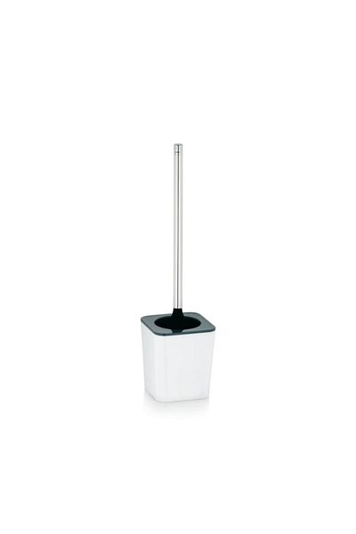 Kela Perie de toaletă NURIA plastic/oțel inoxidabil alb