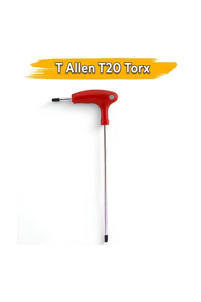 Badem10 T20 Torx t Type Allen Key Tt020 – Long Handle Steel Screwdriver Star Socket Compatible