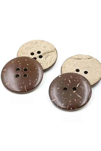 OZN AKSESUAR Wooden Coconat Button 25 mm (50 Pieces)