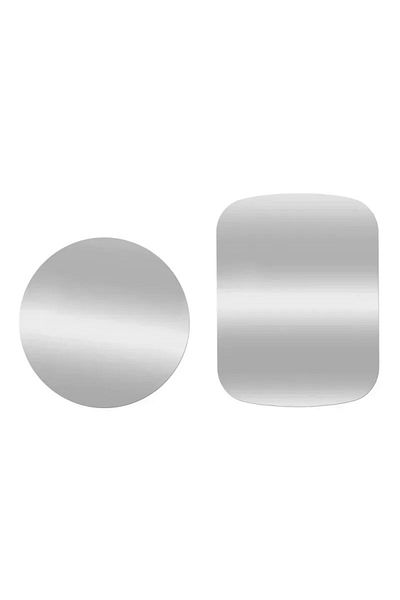 OEM Set 2x Plăcuțe metalice pentru suport magnetic auto, cu adeziv, argintii