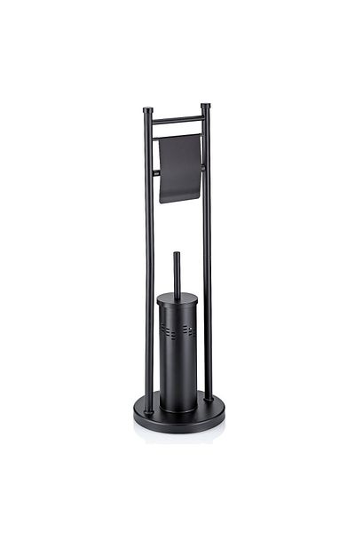 Kela Rocking toilet set, black 22x77.5 cm