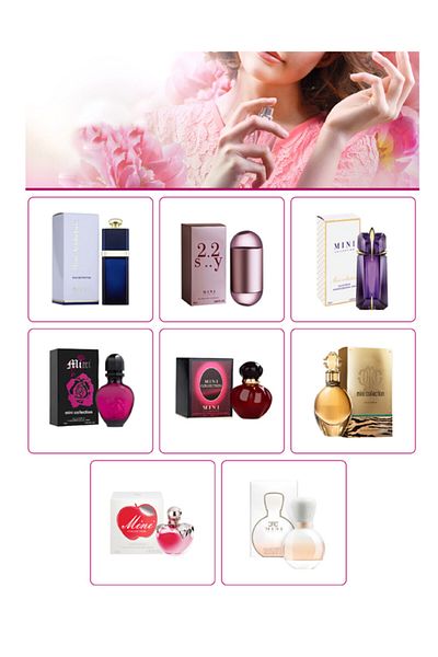 MINI ESSENCE Set of 8 distinguished women's perfumes, mini collection, 25 ml