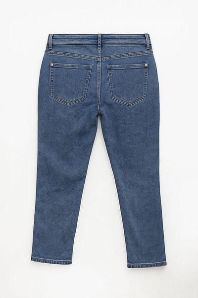 Bluewhite Women's Low Waist Lycra Blue Jean Trousers