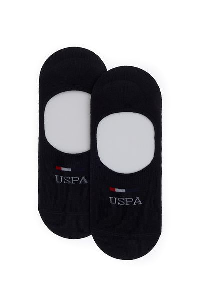 U.S. Polo Assn. Men's Black 2-Piece Ballerina Socks 50311356-Vr046