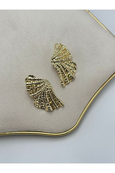 MyladyAccessoriess Tattoo Plate Leaf Earrings (Steel)