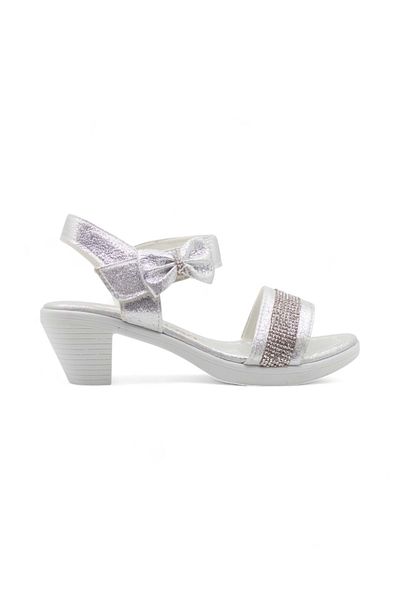 Shoes Varkan Heel Girl's Sandals Silver