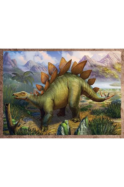 Trefl TREFL 4IN1 PUZZLE INTERESTING DINOSAURS