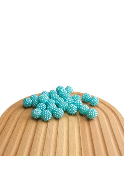 Prestij Boncuk 14 Χιλιοστά Μούσμουλο Μαργαρίτα Μπλε 500 Γρ Χάντρες Μούσμουλου