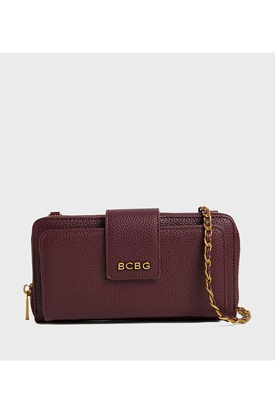 BCBG Purple Logo Detail Weekender Bag