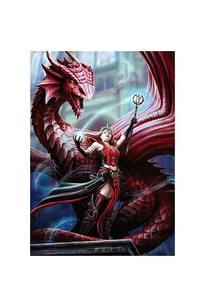 Trefl PUZZLE TREFL 1000 PREMIUM PLUS FANTASY VRAJITOAREA SCARLET SI DRAGONUL
