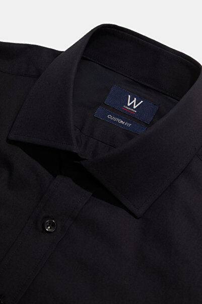 W Collection SİYAH UZUN KOLLU GÖMLEK