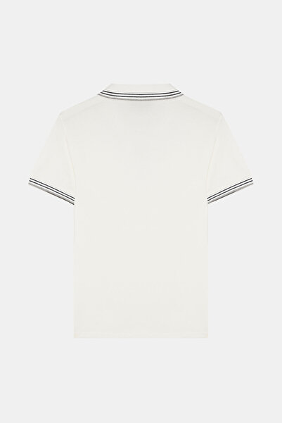 W Collection Ekru Polo Collar T-Shirt