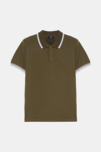 W Collection Khaki Polo Neck T-Shirt