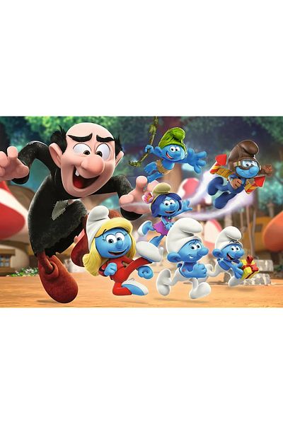 Trefl PUZZLE TREFL 100 SMURFS LESSONS FROM PAPA SMURF