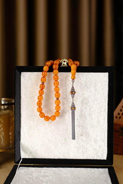 dergah tesbih Eski Usul Efsane Hamur Sıkma Kehribar Gümüş Tasarım Tesbih