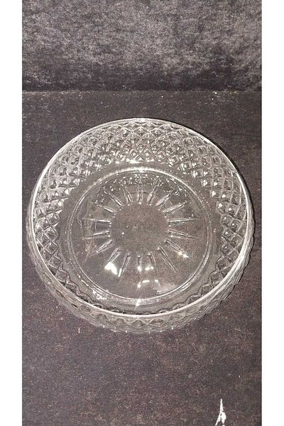 Loop Kördüğüm Handmade Large Size Glass Salad Bowl Presentation Bowl 24cm Lattice
