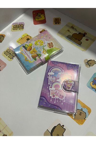 demirosa 2 Cute Ice Cream & Drink Mini Notebooks – for School and Daily Use