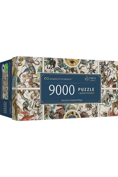 Trefl PUZZLE UFT 9000 ANCIENT SKY MAPS