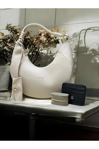 Armine Hand and Arm Bag Shoulder Bag with Card Holder and Bracelet Gift Vs.Blkt.0398